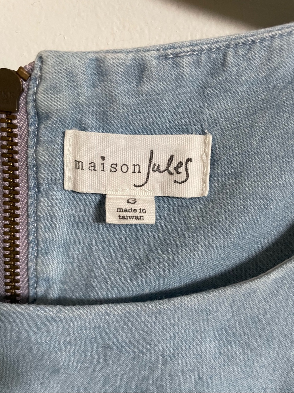 Maison Jules Provence Chambray Dress S - Picture 3 of 8